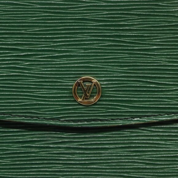 LOUIS VUITTON Epi Montaigne 27 Clutch Bag Green - Picture 12 of 16